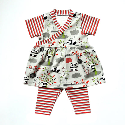 Flo Dress + Riley Leggings (0 - 24m) Baby + Toddler Sewing Pattern - Dhurata Davies - Simplifi Fabric