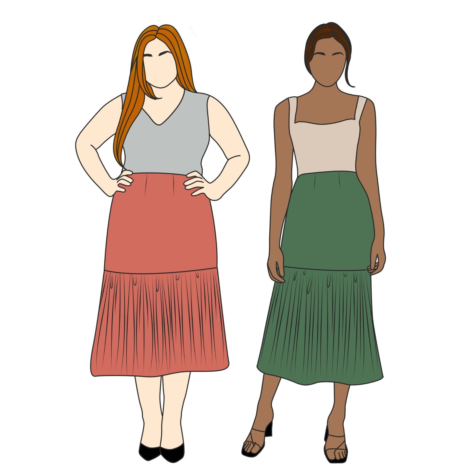 Florence Skirt Sewing Pattern - Size Me - Simplifi Fabric