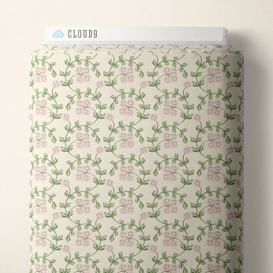 Flowering Lace - Pink - Summer Garden - House Of Haricot - Cloud 9 Fabrics - Poplin - Simplifi Fabric