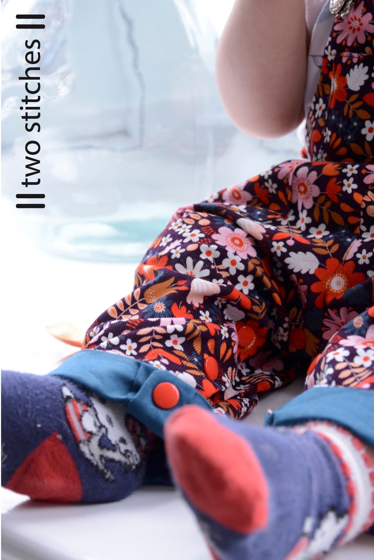 Frankie Dungarees & Dress (6mo - 2years) - Kids Paper Sewing Pattern - Two Stitches Patterns - Simplifi Fabric