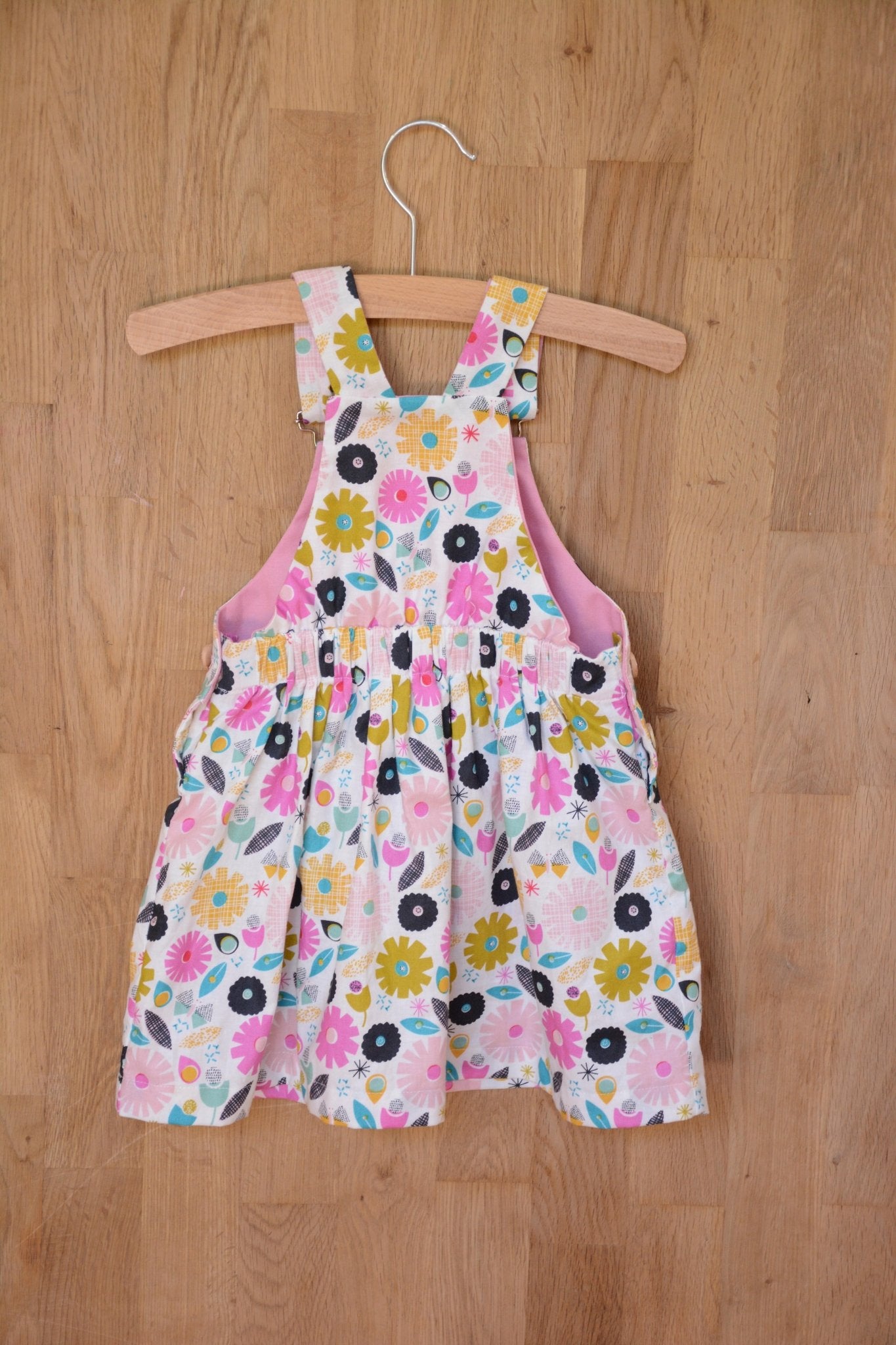 Frankie Dungarees & Dress (6mo - 2years) - Kids Paper Sewing Pattern - Two Stitches Patterns - Simplifi Fabric