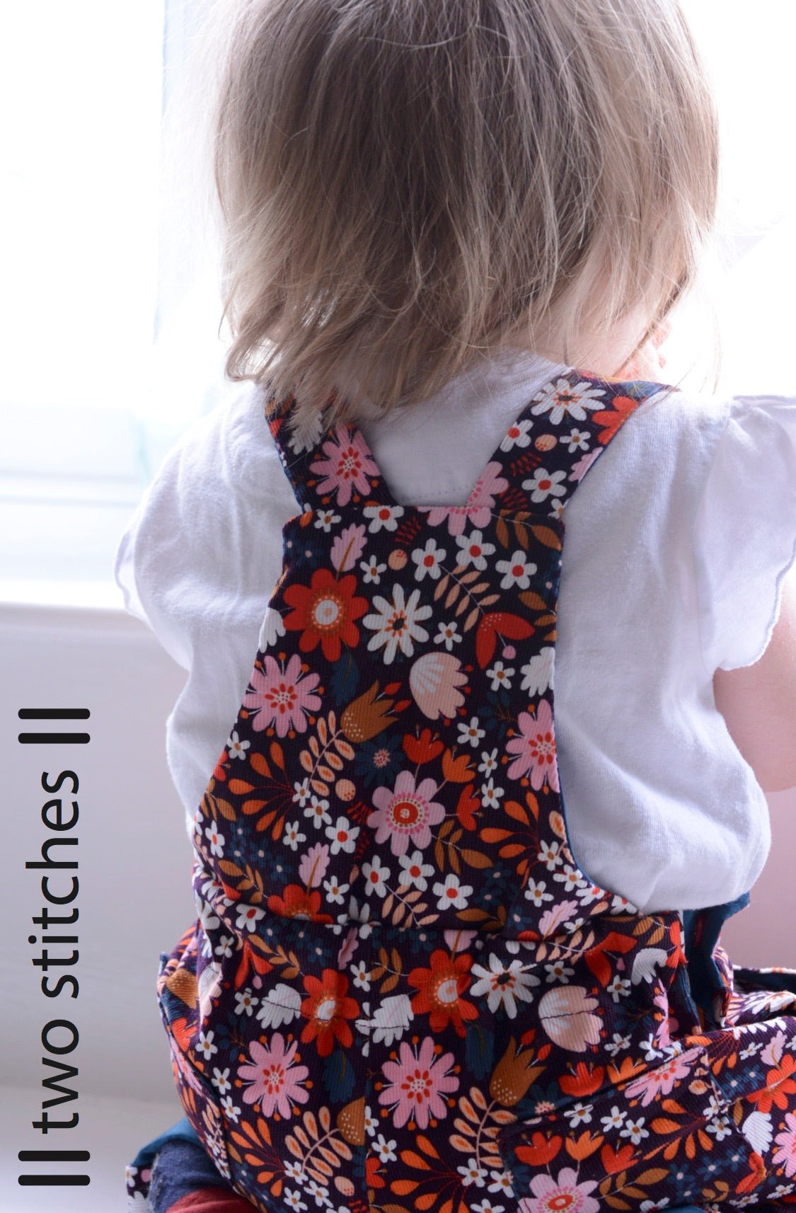 Frankie Dungarees & Dress (6mo - 2years) - Kids Paper Sewing Pattern - Two Stitches Patterns - Simplifi Fabric