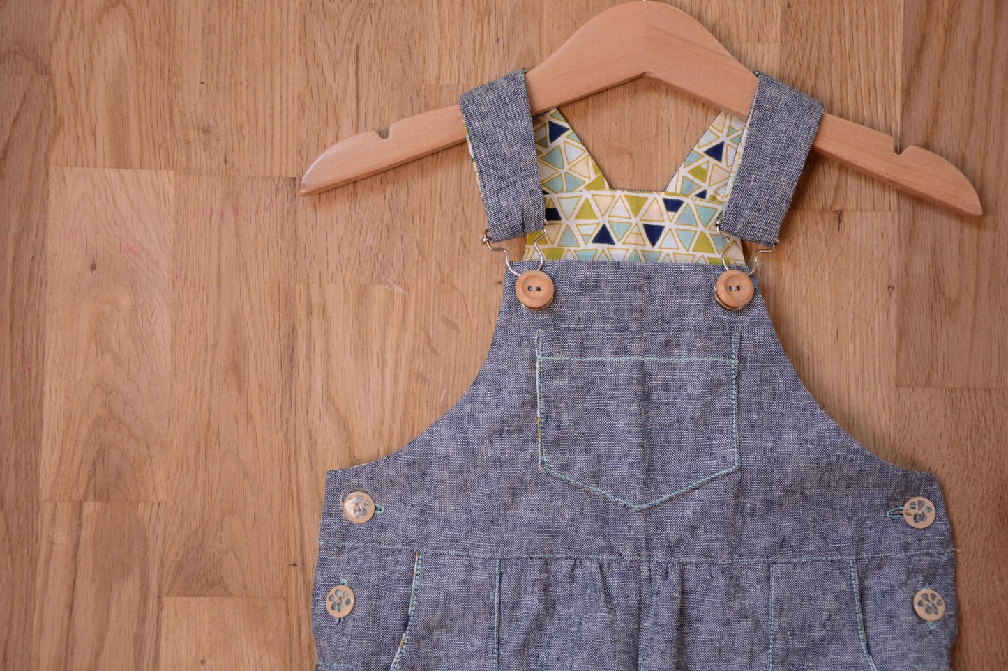 Frankie Dungarees & Dress (6mo - 2years) - Kids Paper Sewing Pattern - Two Stitches Patterns - Simplifi Fabric