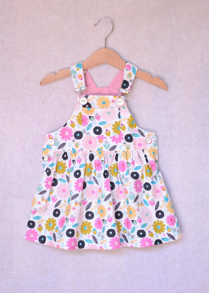 Frankie Dungarees & Dress (6mo - 2years) - Kids Paper Sewing Pattern - Two Stitches Patterns - Simplifi Fabric