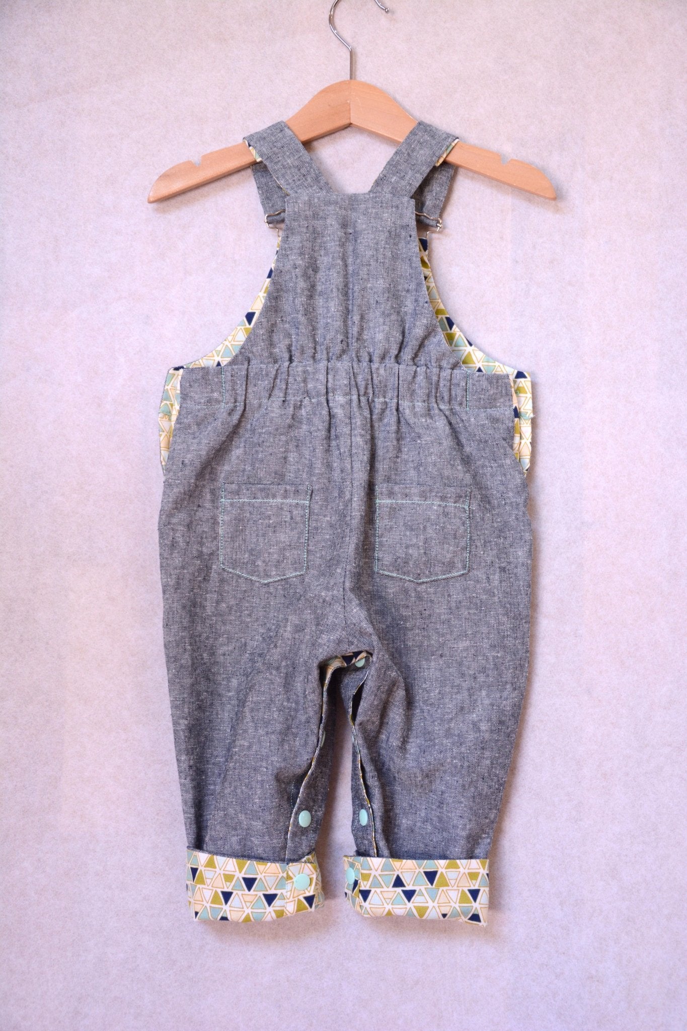 Frankie Dungarees & Dress (6mo - 2years) - Kids Paper Sewing Pattern - Two Stitches Patterns - Simplifi Fabric