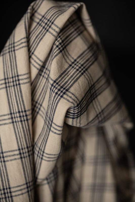 Freddie Check Handwoven Indian Cotton - Merchant & Mills - Simplifi Fabric