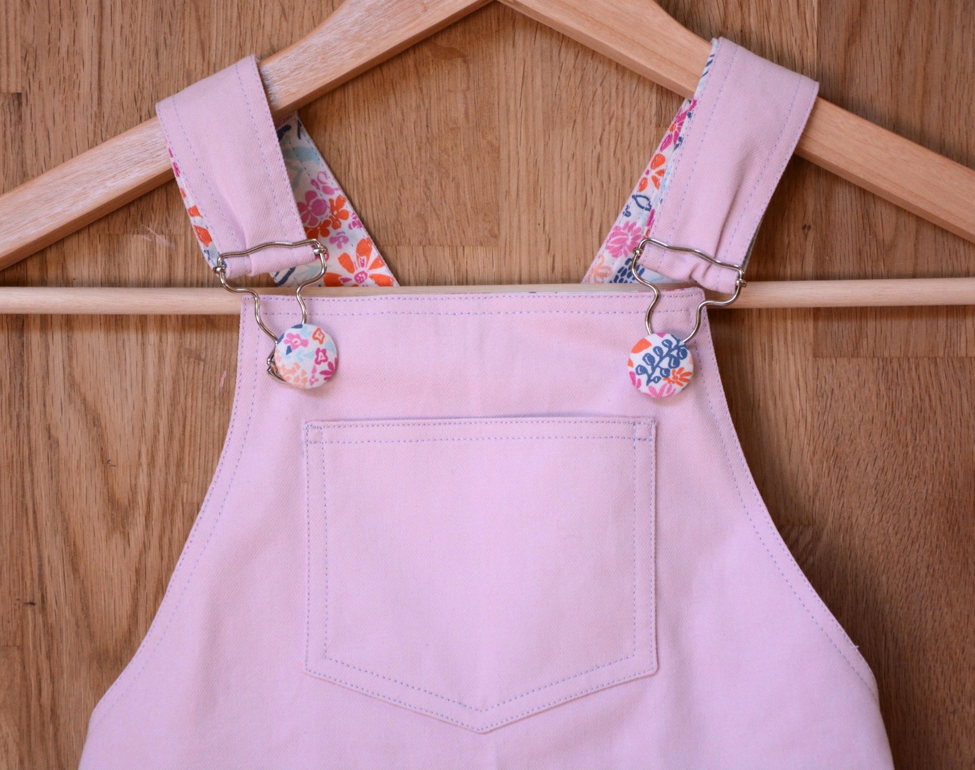 Freddie Dungarees & Dress (3 - 9 Years) - Kids Paper Sewing Pattern - Two Stitches Patterns - Simplifi Fabric