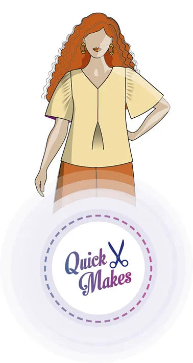 Quick Makes Frill Sleeve Top - Paper Sewing Pattern - Sew Different