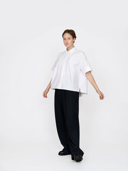 Front Pleat Shirt Pattern - The Assembly Line - Simplifi Fabric