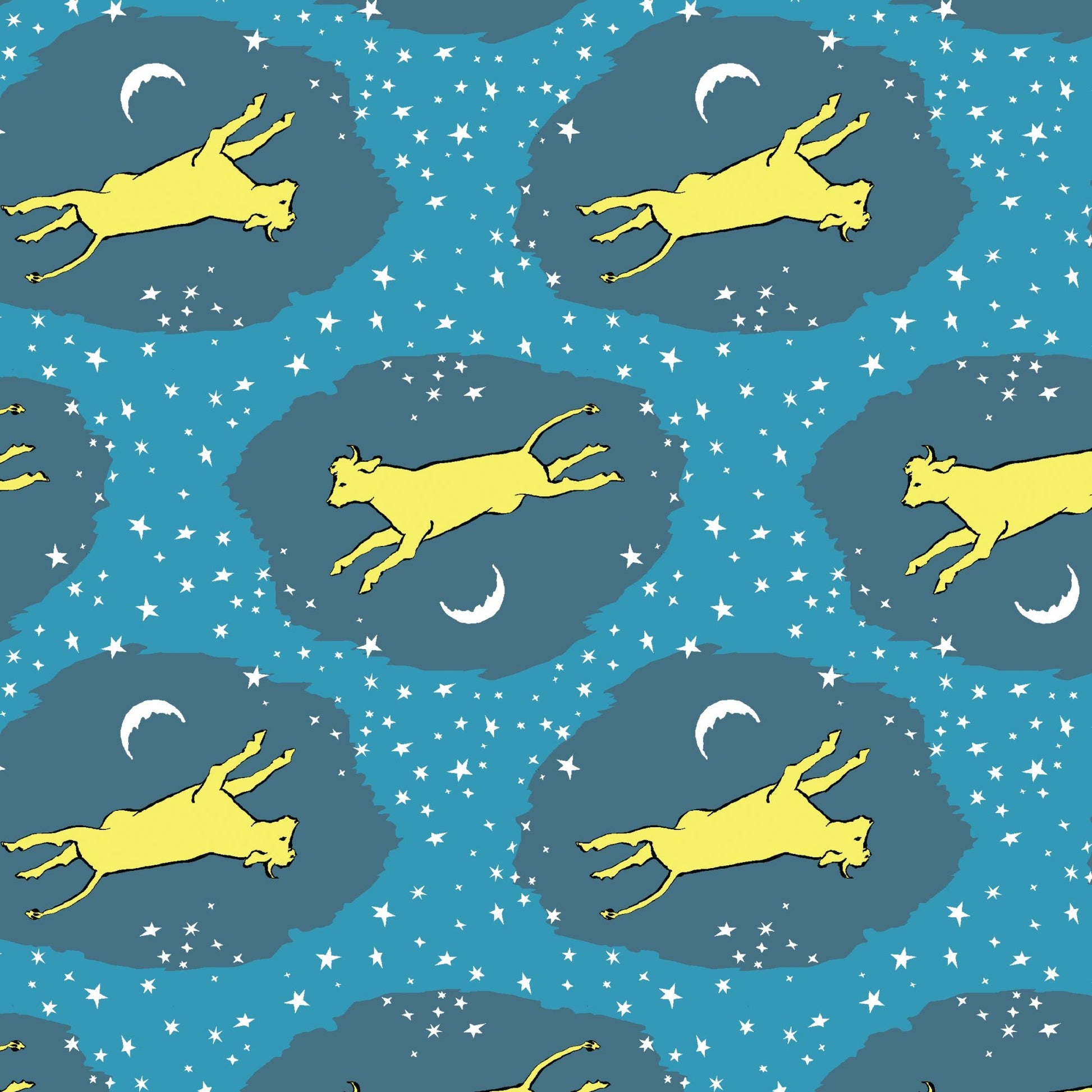 GNM Over The Moon - Goodnight Moon - Margaret Wise Brown - Cloud 9 Fabrics - Poplin - Simplifi Fabric