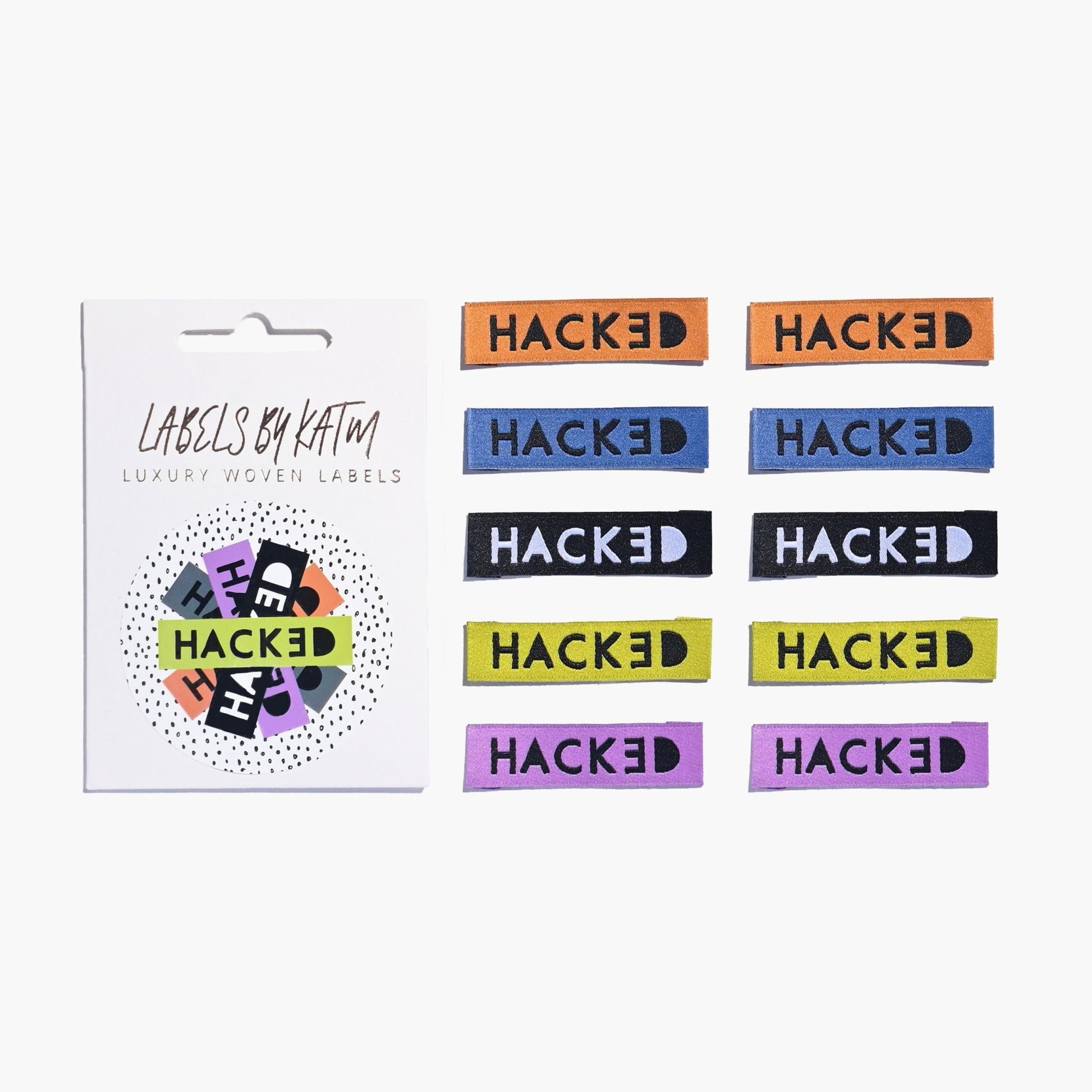 "HACKED" Woven Label Pack - Kylie And The Machine - Simplifi Fabric