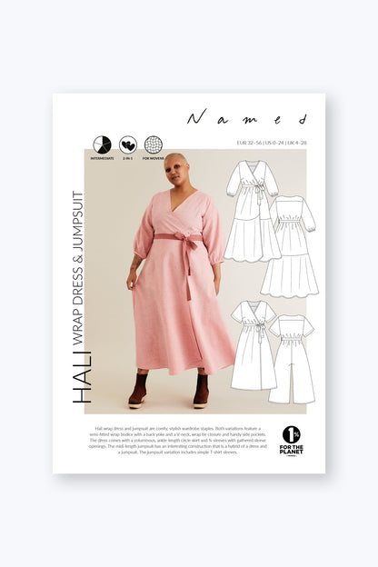 Hali Wrap Dress & Jumpsuit - PDF Pattern - Named Clothing - Simplifi Fabric