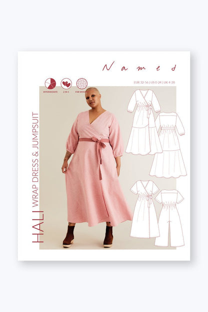 Hali Wrap + Jumpsuit - Named Clothing - Sewing Pattern - Simplifi Fabric