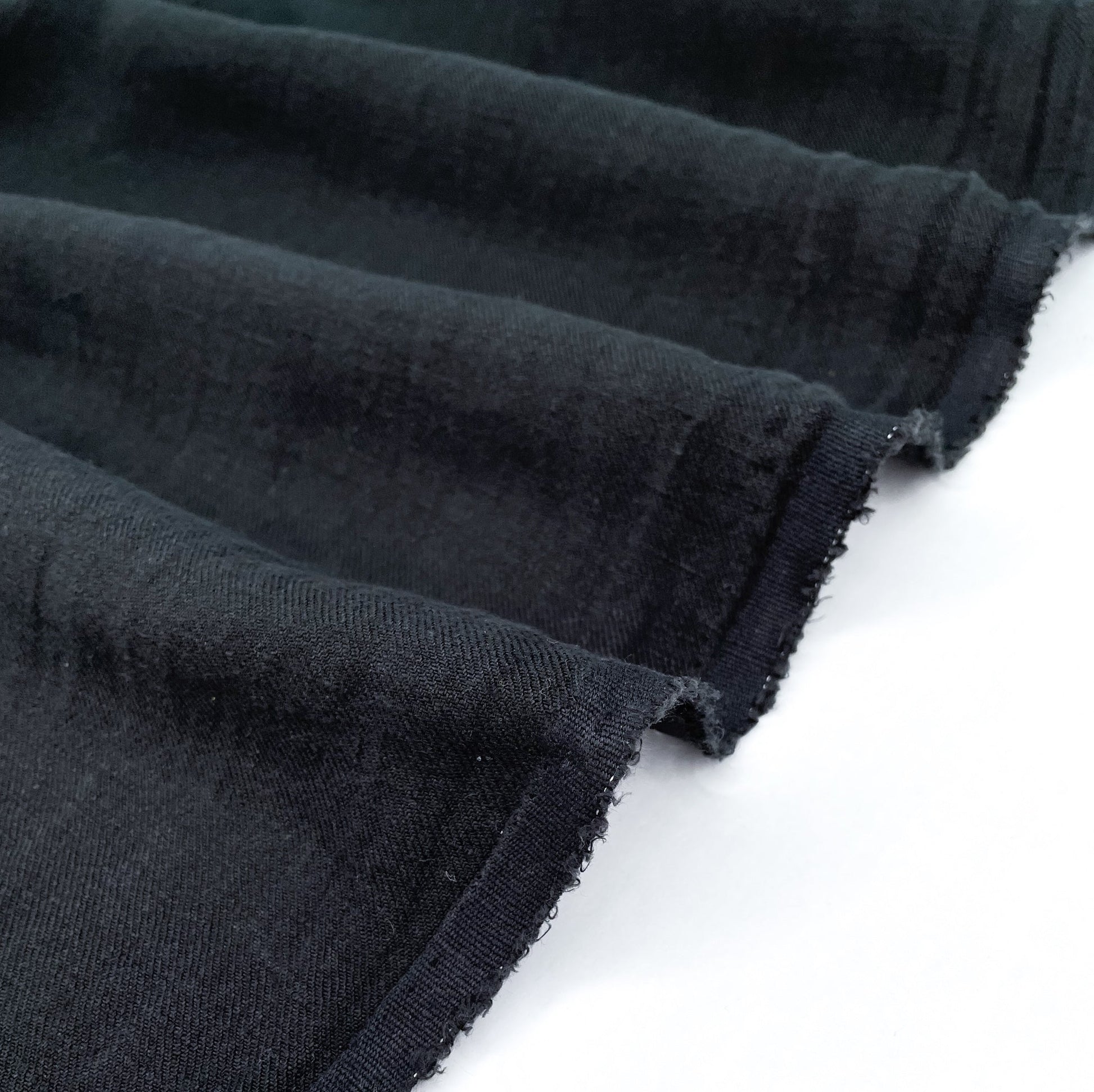 Heavy Sand - Washed Linen Twill - Black - Simplifi Fabric