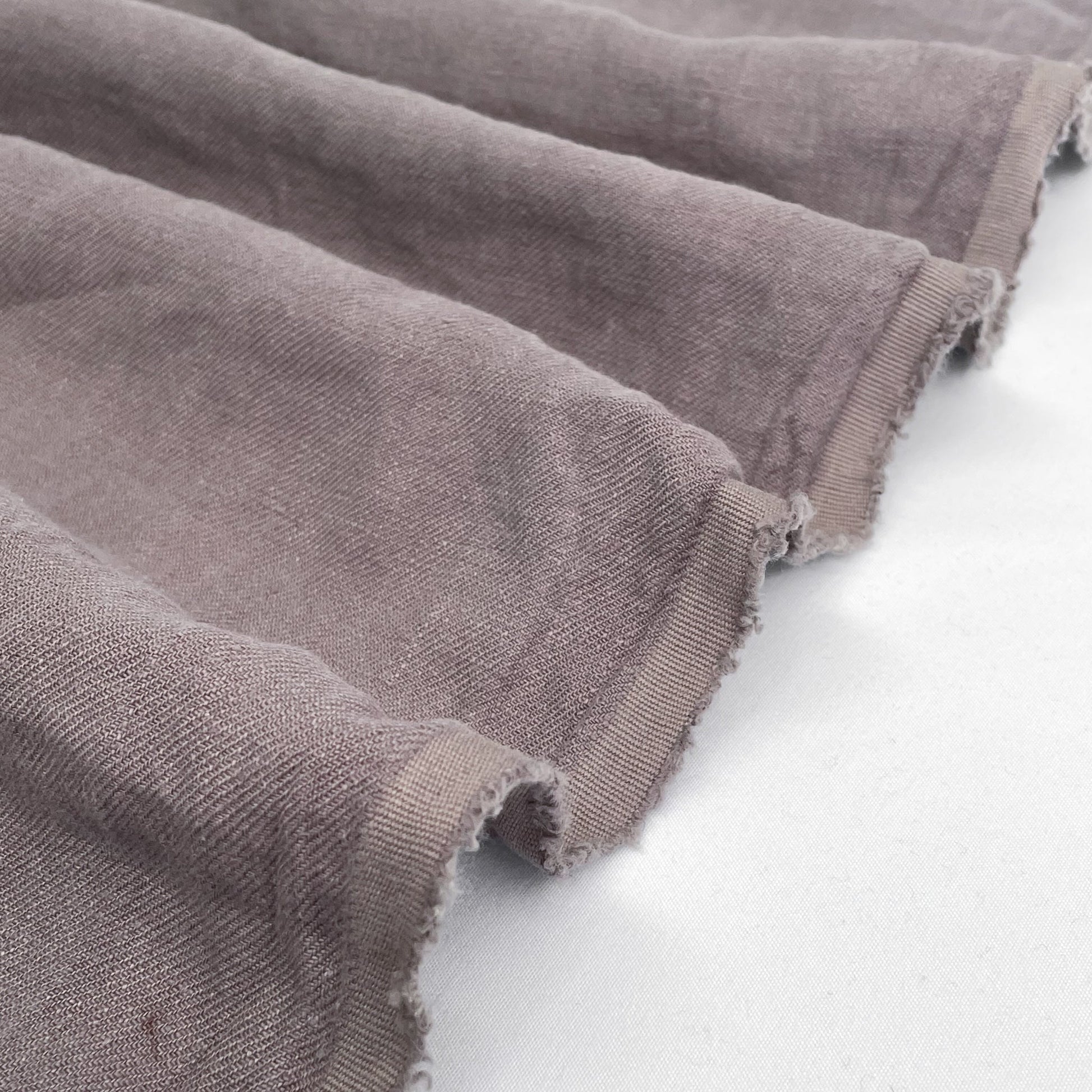 Heavy Sand - Washed Linen Twill - Earl Grey - Simplifi Fabric