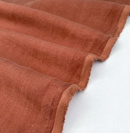 Heavy Sand - Washed Linen Twill - Maple - Simplifi Fabric