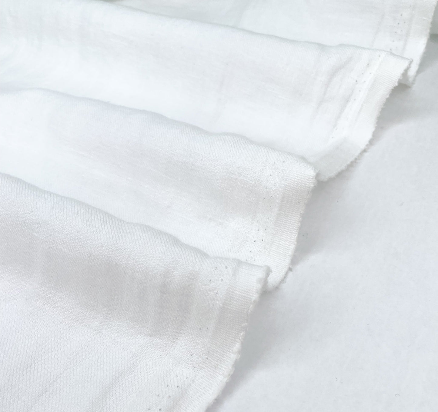 Heavy Sand - Washed Linen Twill - White - Simplifi Fabric