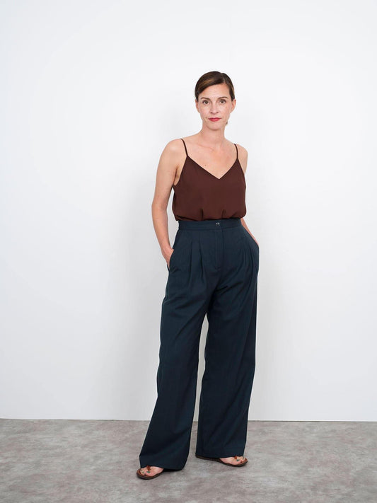 High - Waisted Trouser Pattern - The Assembly Line - Simplifi Fabric