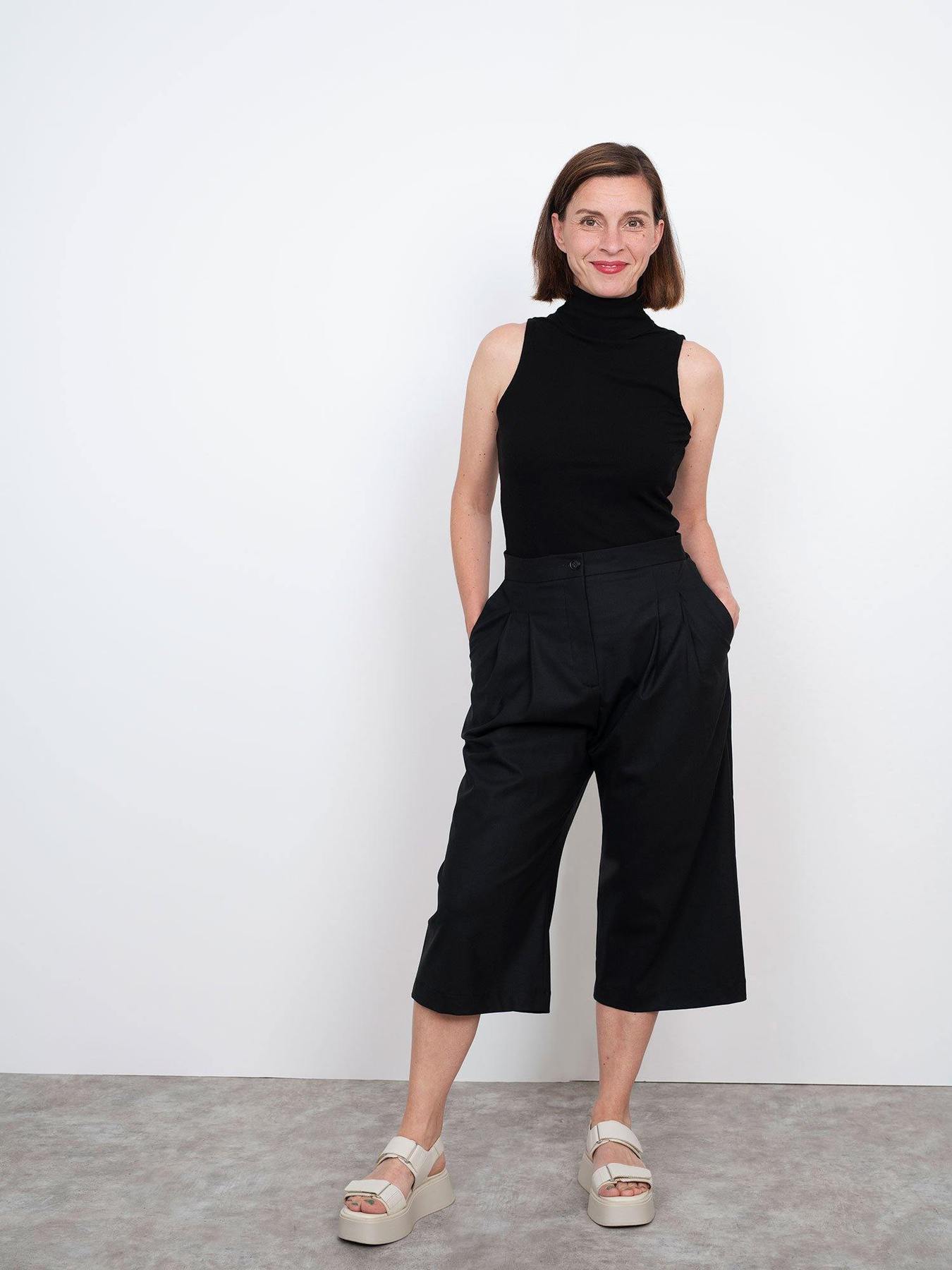 High - Waisted Trouser Pattern - The Assembly Line - Simplifi Fabric