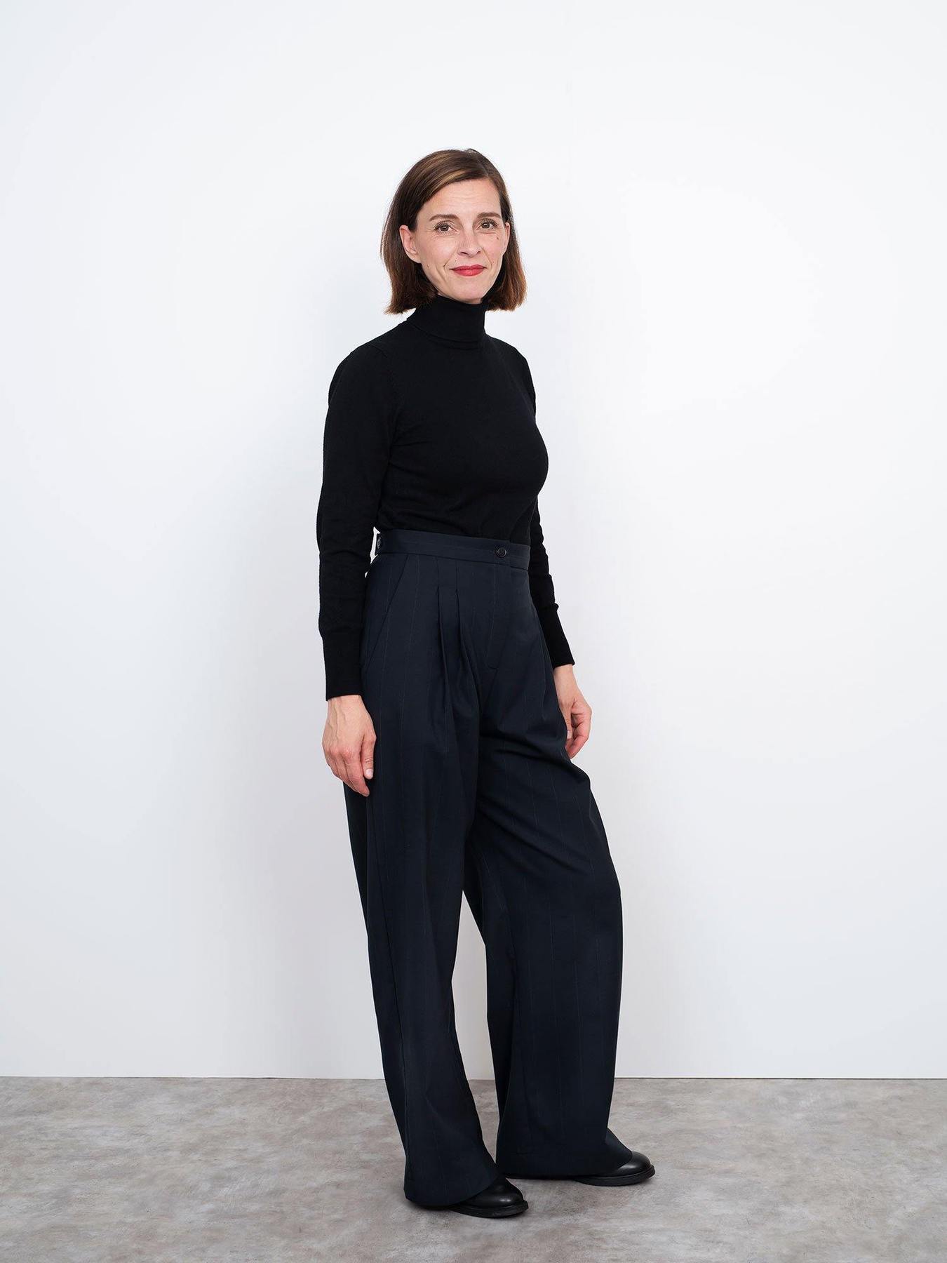 High - Waisted Trouser Pattern - The Assembly Line - Simplifi Fabric