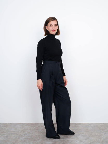 High - Waisted Trouser Pattern - The Assembly Line - Simplifi Fabric