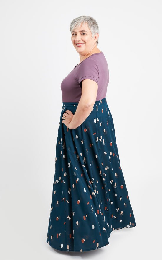 Holyoke Maxi Dress & Skirt Paper Pattern - Size 12 - 32 - Cashmerette - Simplifi Fabric