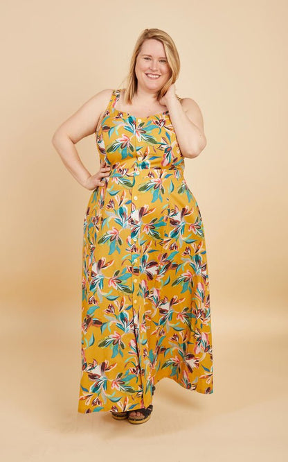 Holyoke Maxi Dress & Skirt Paper Pattern - Size 12 - 32 - Cashmerette - Simplifi Fabric