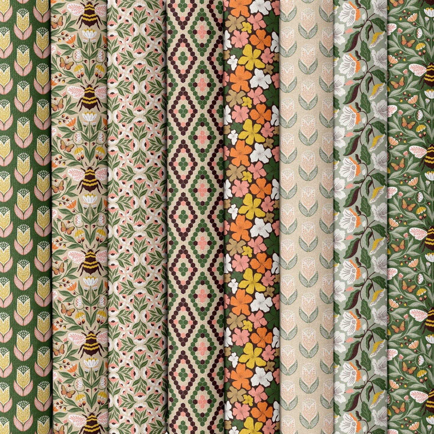 Honeycomb - Honey Garden - Juliana Tipton - Cloud 9 Fabrics - Poplin - Simplifi Fabric