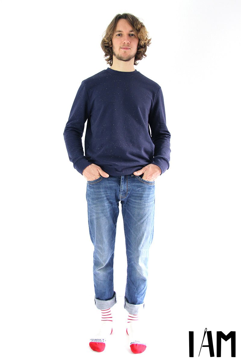 I am APOLLON (Mens) - Classic Sweatshirt Pattern - I AM PATTERNS - Simplifi Fabric