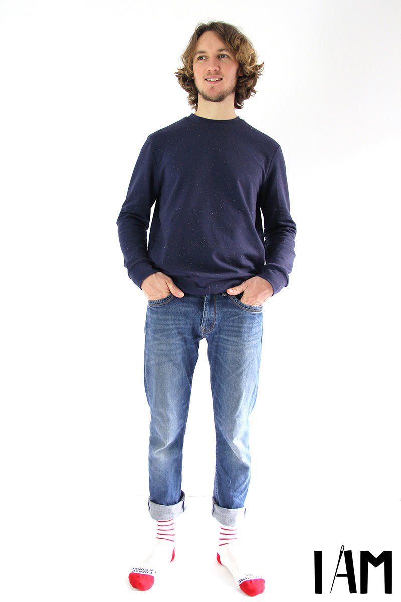 I am APOLLON (Mens) - Classic Sweatshirt Pattern - I AM PATTERNS - Simplifi Fabric