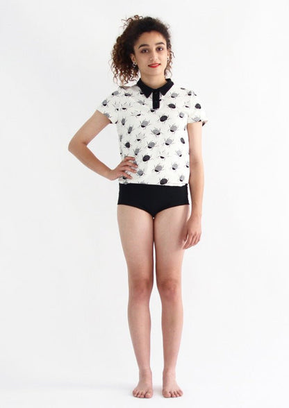 I am CHOUETTE - Polo Shirt + Bodysuit Pattern - I AM PATTERNS - Simplifi Fabric