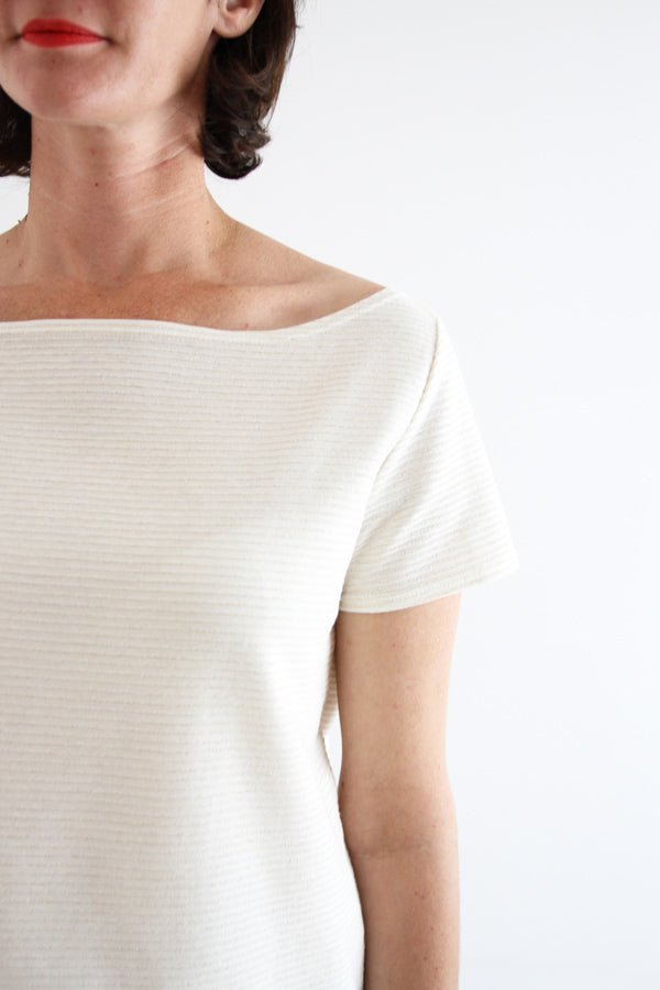 I am MILOR (Ladies) - Classic Boatneck Tshirt Pattern - I AM PATTERNS - Simplifi Fabric