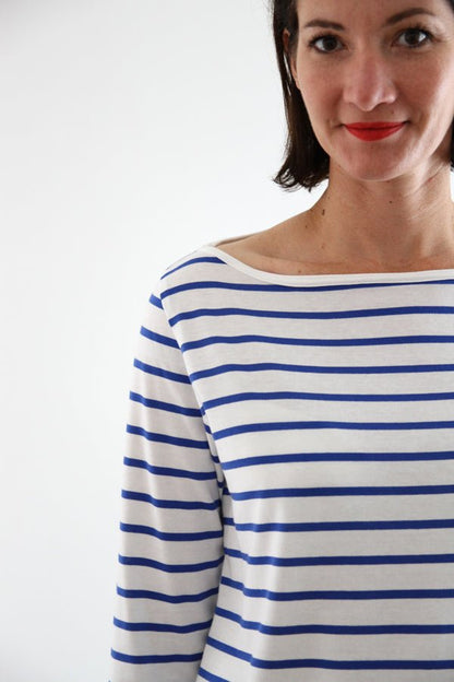 I am MILOR (Ladies) - Classic Boatneck Tshirt Pattern - I AM PATTERNS - Simplifi Fabric