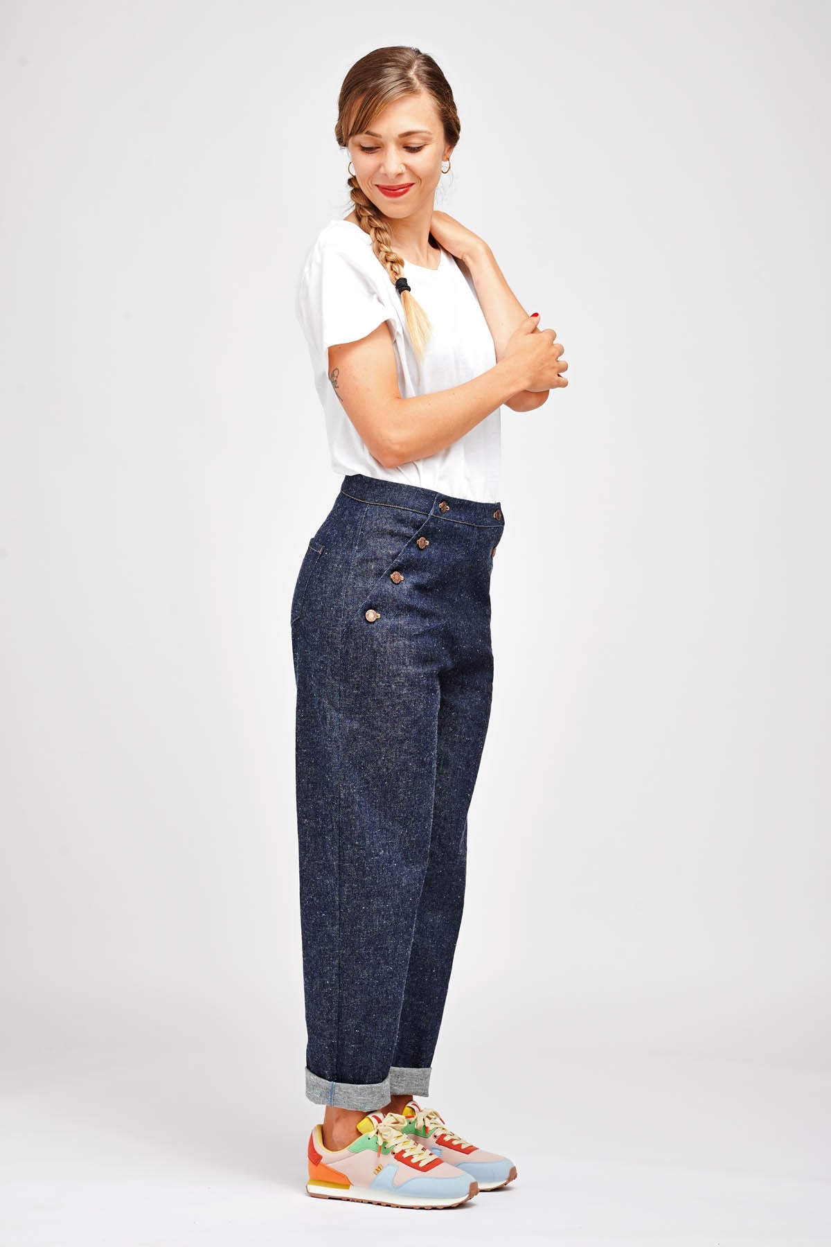 I am NOUT - Sailor Trousers Pattern - I AM PATTERNS - Simplifi Fabric