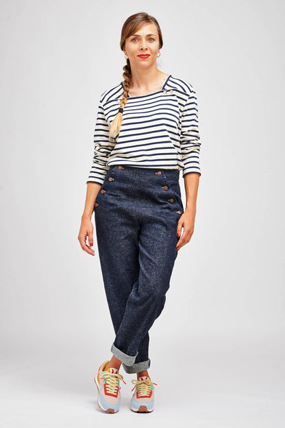 I am NOUT - Sailor Trousers Pattern - I AM PATTERNS - Simplifi Fabric