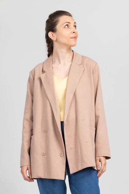 I am ROSE - Oversized Double - Breasted Blazer Pattern - I AM PATTERNS - Simplifi Fabric