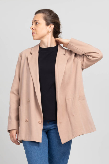 I am ROSE - Oversized Double - Breasted Blazer Pattern - I AM PATTERNS - Simplifi Fabric