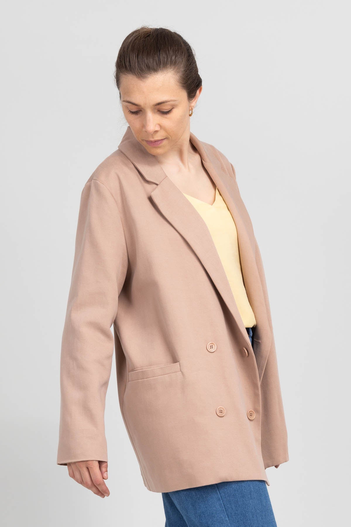 I am ROSE - Oversized Double - Breasted Blazer Pattern - I AM PATTERNS - Simplifi Fabric