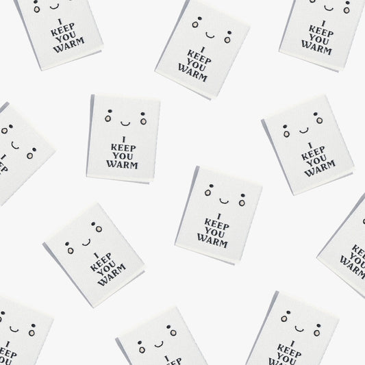 "I KEEP YOU WARM" Woven Label Pack - Kylie And The Machine - Simplifi Fabric