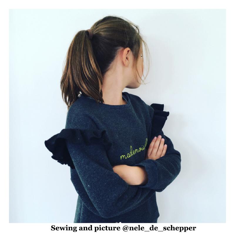 Jasmin Sweatshirt & Dress Sewing Pattern - Kids 3/12Y - Ikatee - Simplifi Fabric