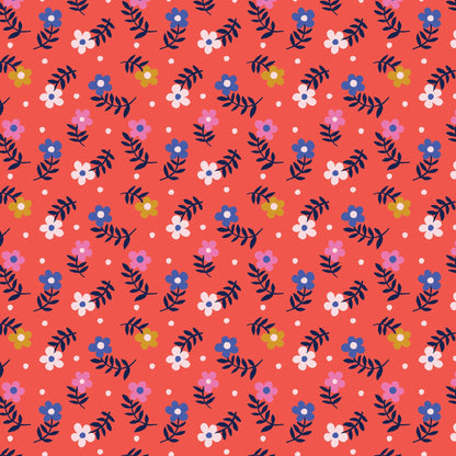 Jazzy Floret - Wonder Jungle - Pip & Lo - Cloud 9 Fabrics - Poplin - Simplifi Fabric