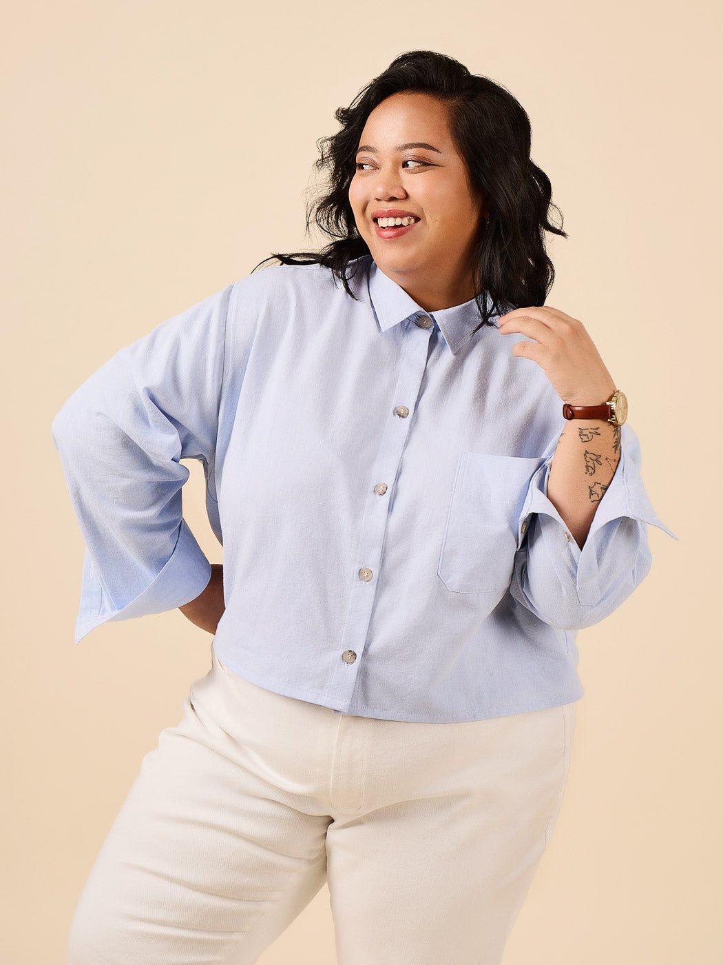 Jenna Shirt + Shirtdress - Closet Core Patterns - Simplifi Fabric