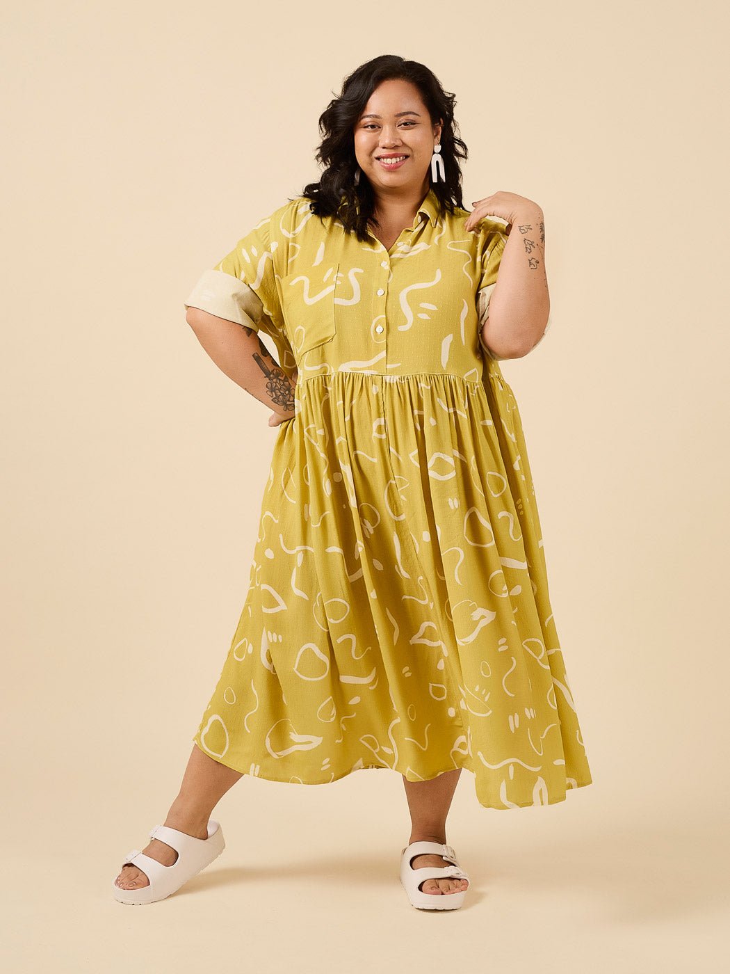 Jenna Shirt + Shirtdress - Closet Core Patterns - Simplifi Fabric