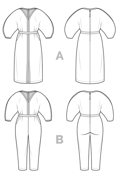 Jo Dress + Jumpsuit - Closet Core Patterns - Simplifi Fabric