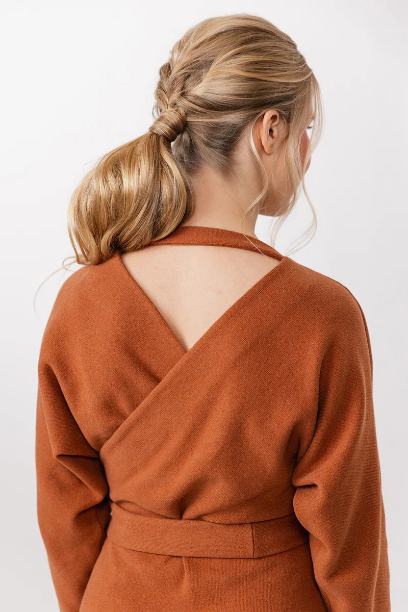 Kajo Batwing Wrap Sweater & Dress - Named Clothing - Sewing Pattern - Simplifi Fabric