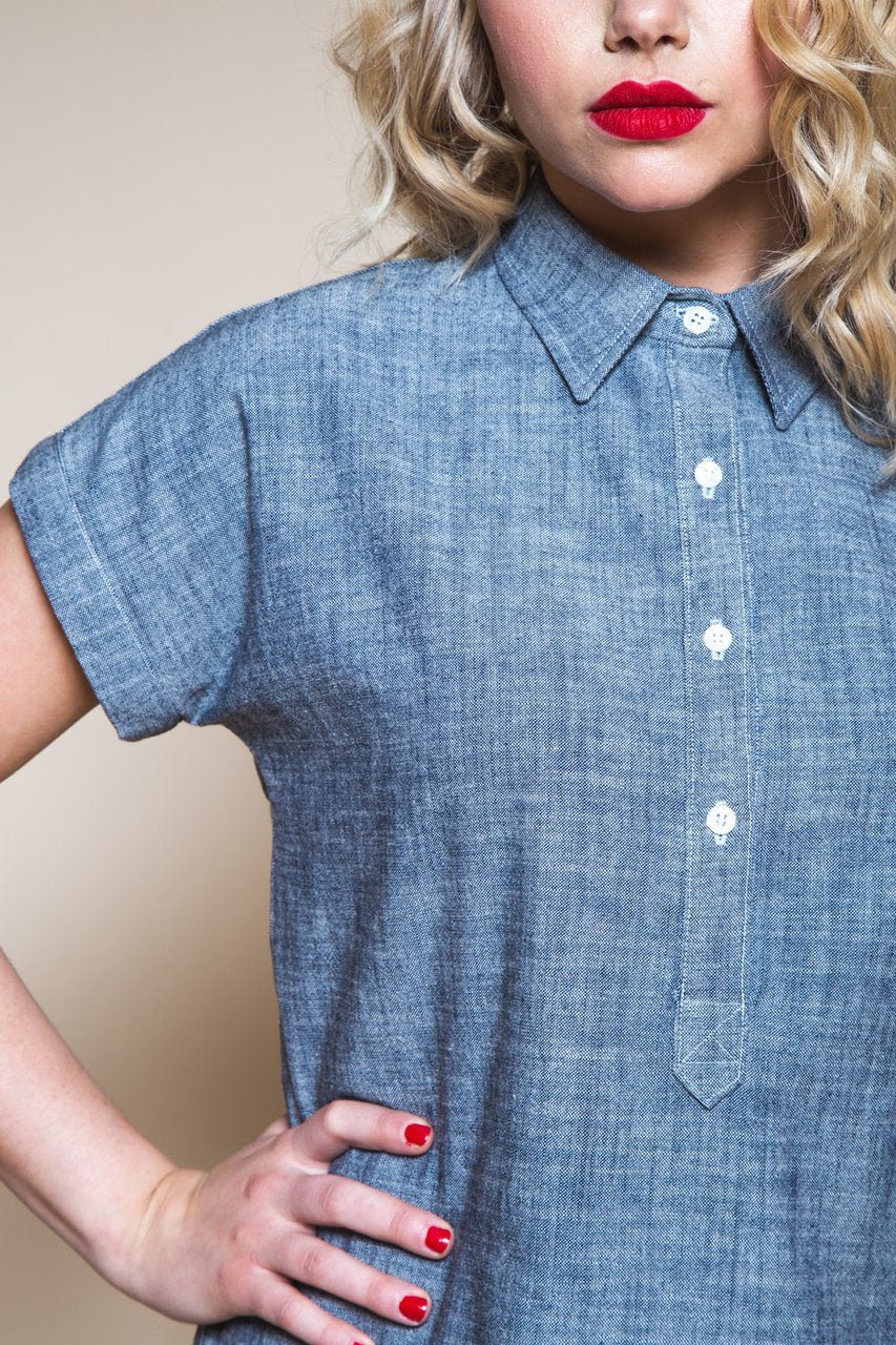 Kalle Shirt & Shirtdress Pattern - Closet Core Patterns - Simplifi Fabric