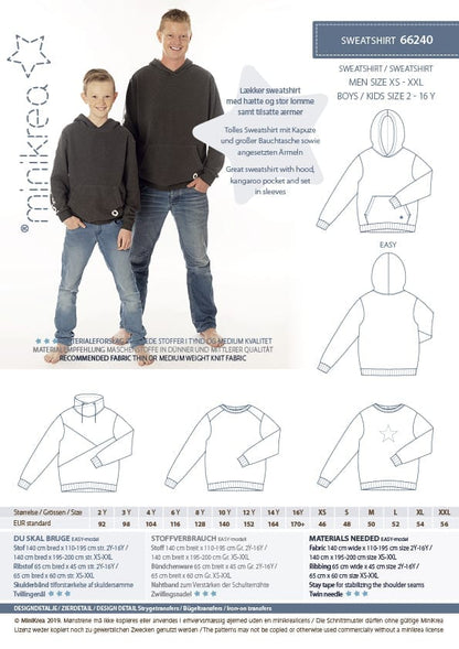 Kids / Mens Sweatshirt - Minikrea - Pattern - Simplifi Fabric