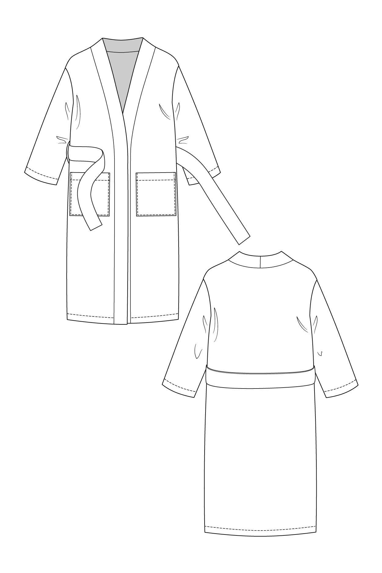 Lahja Unisex Dressing Gown - PDF Pattern - Named Clothing - Simplifi Fabric