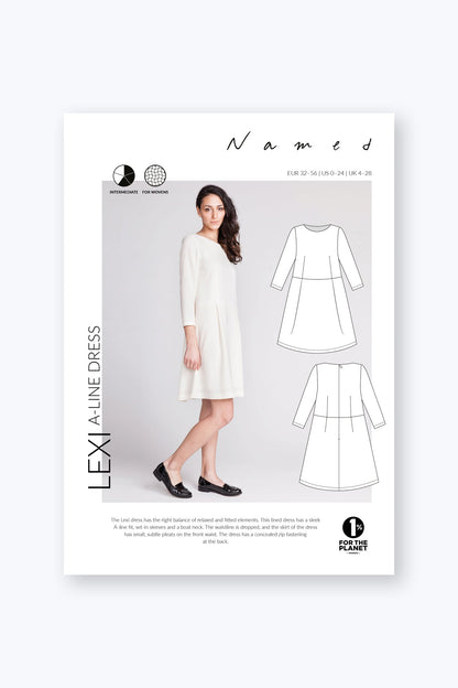 Lexi A - Line Dress - PDF Pattern - Named Clothing - Simplifi Fabric