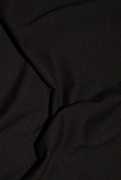 Lightweight Organic Cotton Spandex Long Staple Jersey - Grown & Made in USA - Black - Simplifi Fabric